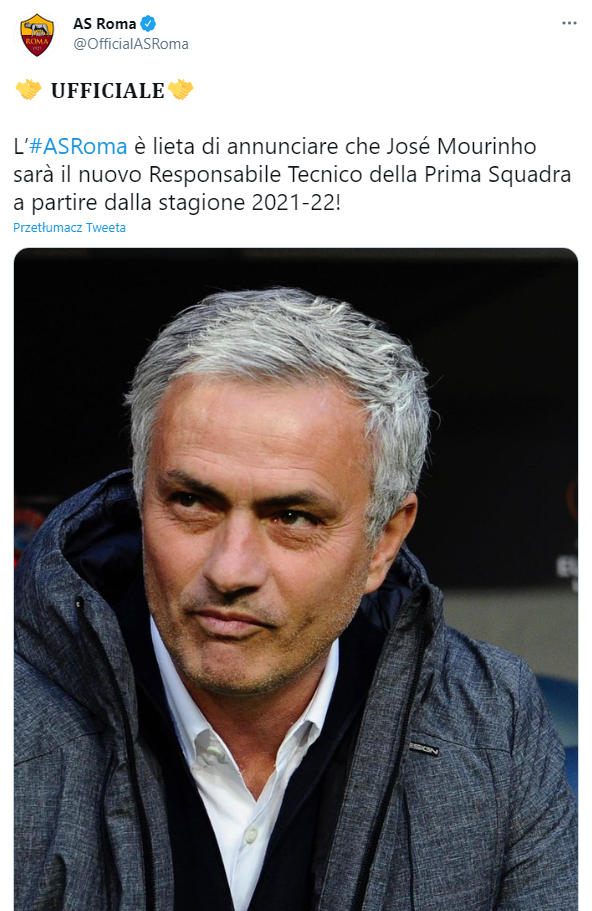 BOMBA! Mourinho TRENEREM w klubie Serie A!
